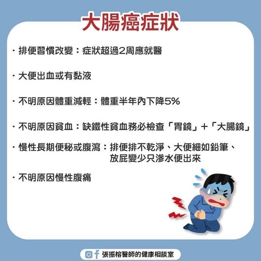 男子狂跑廁所卻感覺「沒上乾淨」　半年後查出體內竟藏「2獨立大腸癌」！