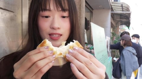 北市永康街「牛軋餅」人氣夯 週日一早現排隊人龍