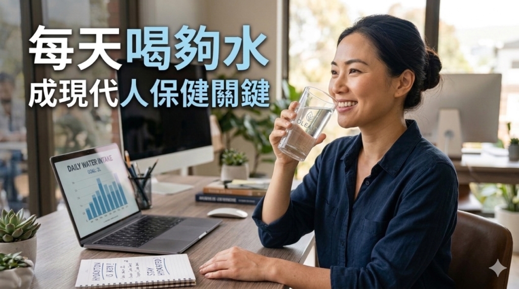 每天喝夠水成為健康生活新習慣：現代人重新重視基礎補水