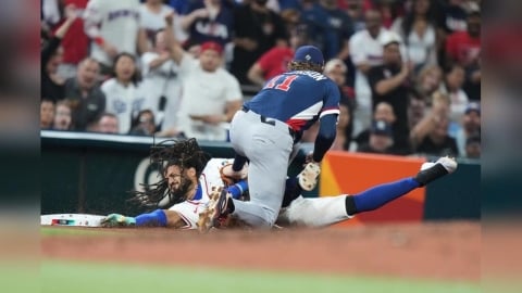 經典賽(影)／法官賈吉大秀雷射肩！右外野長傳三壘精彩觸殺快腿小大帝士