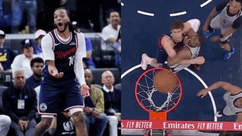 NBA(影)／轉吧轉吧！快艇主控壓秒美技「一路退到LOGO丟沖天炮」不小心就進了