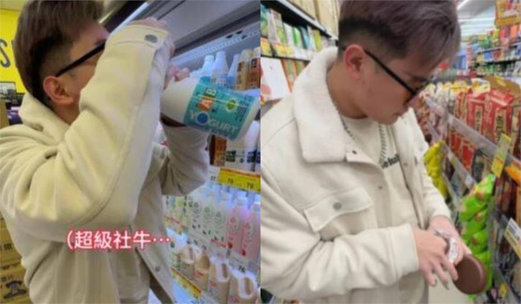 網紅詹姆士昔「為衝流量」惡搞2賣場　「拆封試吃」丟回架喊1句下場曝