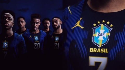 足球(影)／沒了經典賽還有世足！巴西隊攜手「籃球之神」發表全新戰袍預熱世界盃