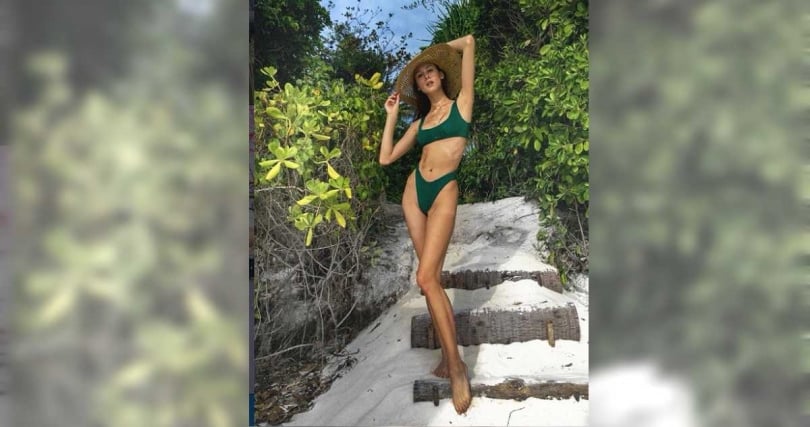 白彌兒有著178公分的高挑身材與一雙長腿。（圖／翻攝自Instagram／@miasabathy）