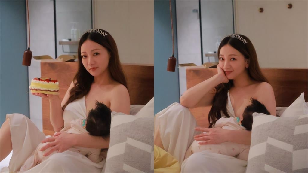 2寶媽躺床片流出「竟是黑澀會女星」　睡袍布料溜下來「沒守住」母愛大噴發