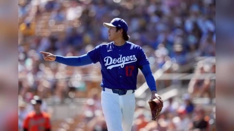 MLB(影)／道奇「投手大谷」開工！熱身賽先發投4.1局送4K飆160公里火球