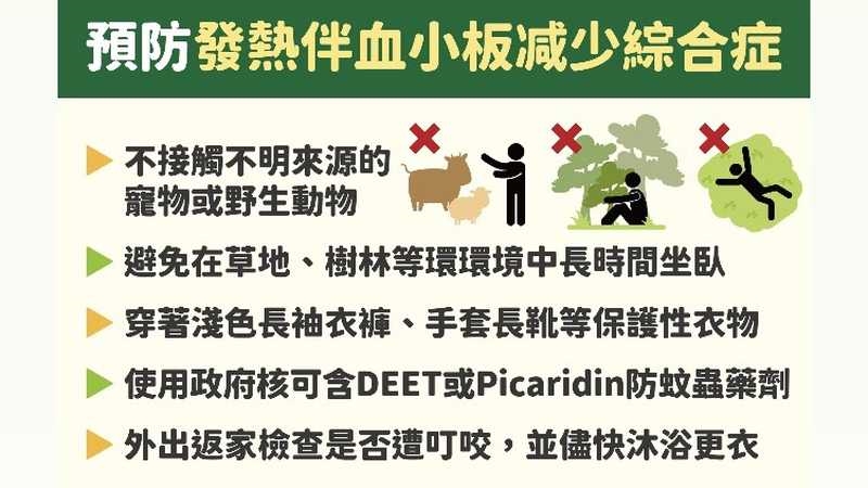 北部7旬男罹SFTS！疾管署：本土感染風險中度　戶外慎防蜱蟲叮咬