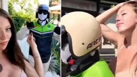 OF女模峇里島和「機車男子實況激戰」!影片曝光讓警方衝機場逮人