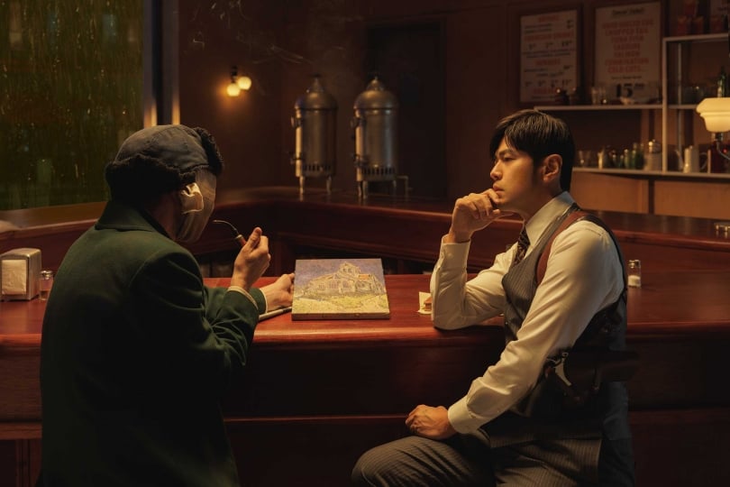 周杰倫在MV中與梵谷對話。（圖／杰威爾提供）