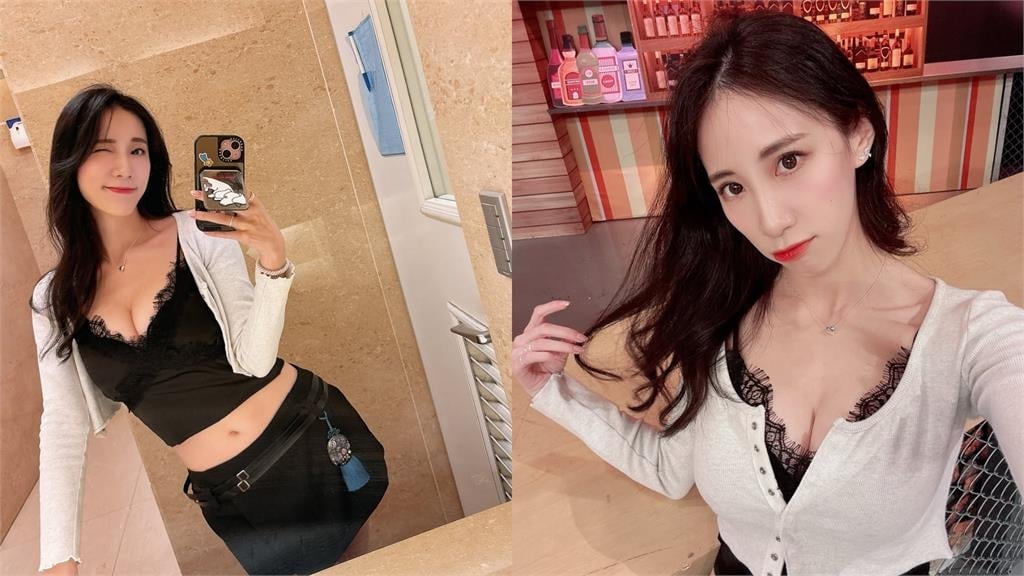 瑤瑤錄影曬火辣深V照！小可愛包不住「渾圓半球炸出」...上帝視角全網淪陷