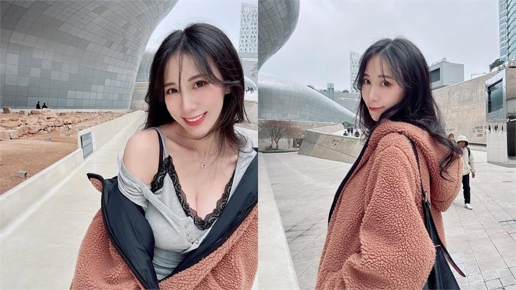 瑤瑤錄影曬火辣深V照！小可愛包不住「渾圓半球炸出」...上帝視角全網淪陷