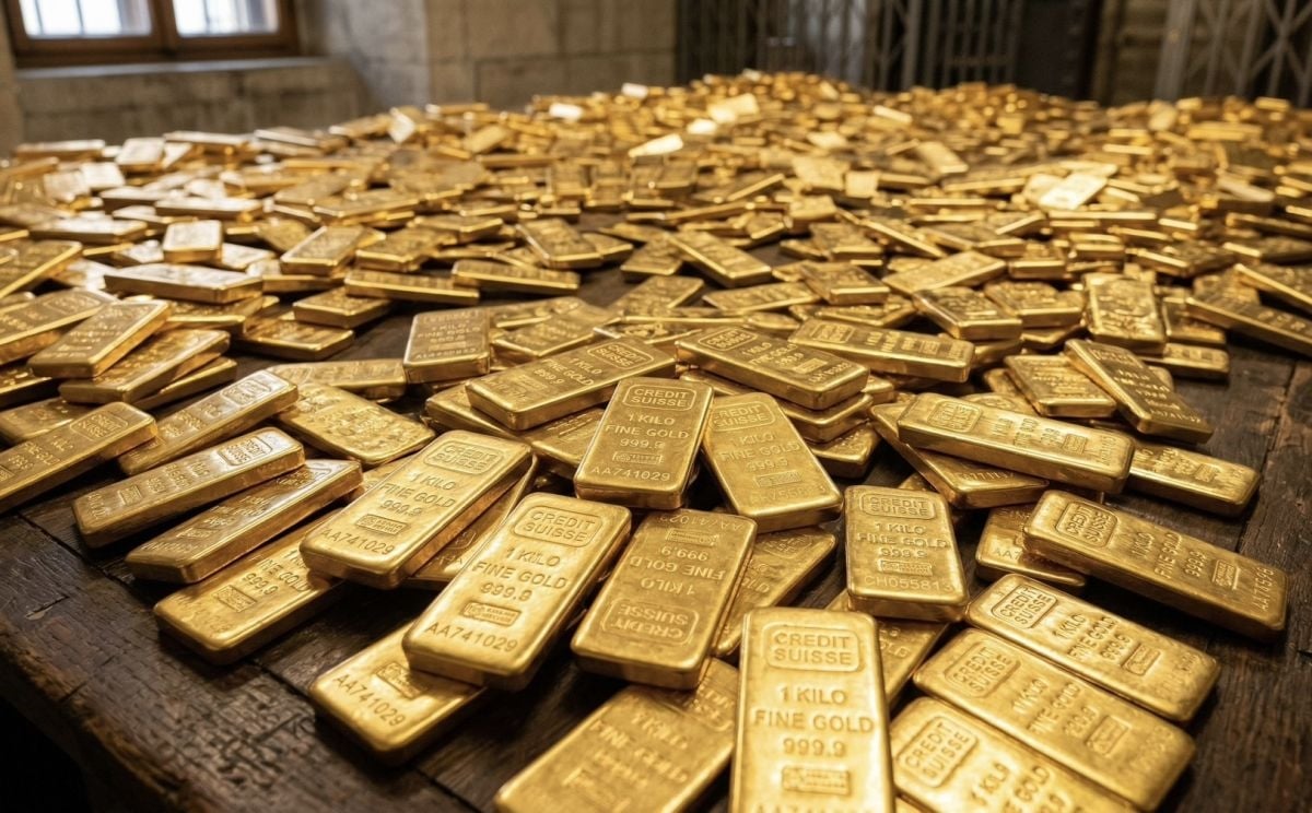 圖/國際金價失速猛跌,單週狂瀉11%,創下自1983年以來最大的單週跌幅。(AI生成)