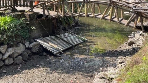 水情吃緊！溪頭大學湖快見底　專家籲：節約用水