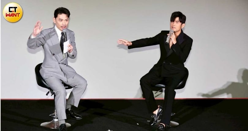 周杰倫邀請好友阿Ken擔任主持人。（圖／黃耀徵攝）