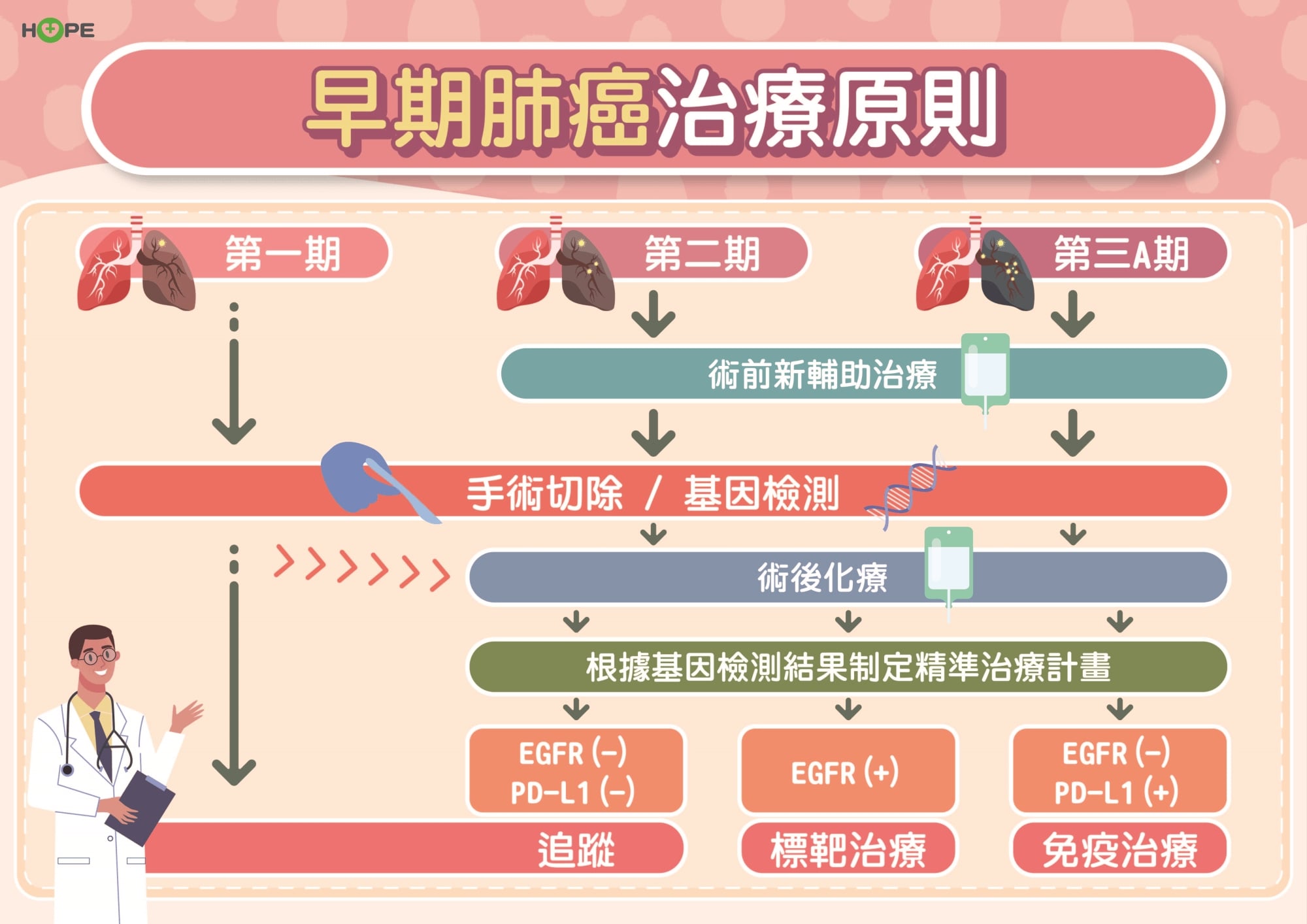 早期肺癌莫驚慌！標靶治療來助攻