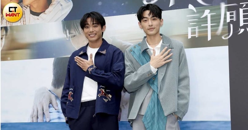 鍾岳軒與初孟軒戲外是多年好友,拍親密戲互相探索極限。(圖/侯世駿攝)