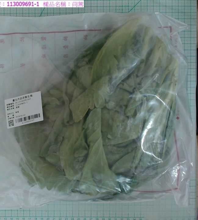 臺北市政府衛生局公布115年1-2月生鮮蔬果抽驗結果,共13件產品不符規定。(圖/臺北市政府衛生局提供)