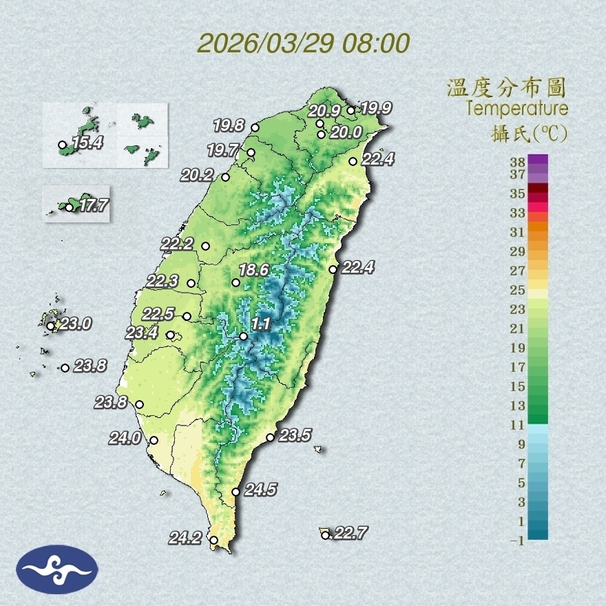 清明連假「一片橘紅」雨彈狂砸！粉專曝「連2波鋒面通過」：全台天氣不理想