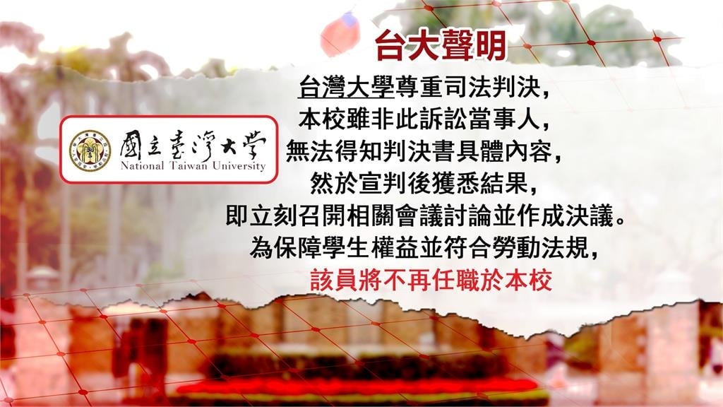 台大舍監性騷案!舍監遭判7月 學生會痛批:校方至今仍執意上訴