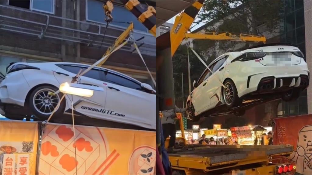 寧夏夜市「違停小哥哥」害攤販沒法做生意!警「霸氣拖吊」現場掀起猛烈掌聲