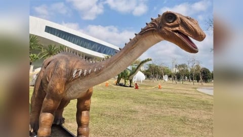 恐龍酷樂園兒童節連假降臨衛武營 鼓勵搭乘大眾運輸工具