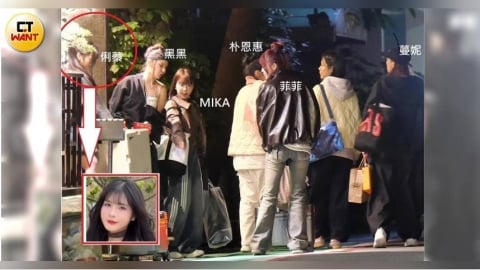 「蓁」男伴現蹤1／俐蓁披Cooper外套暖身　與黑黑三人同行返家