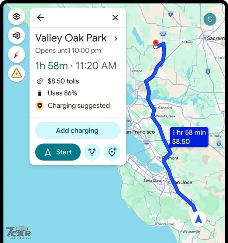 一鍵規劃充電與續航更直覺，Google Maps 強化電動車導航功能