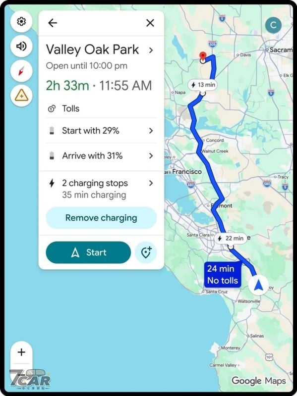 一鍵規劃充電與續航更直覺，Google Maps 強化電動車導航功能
