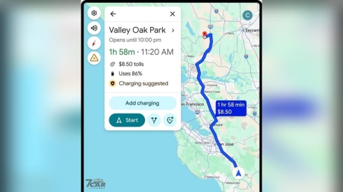 一鍵規劃充電與續航更直覺，Google Maps 強化電動車導航功能