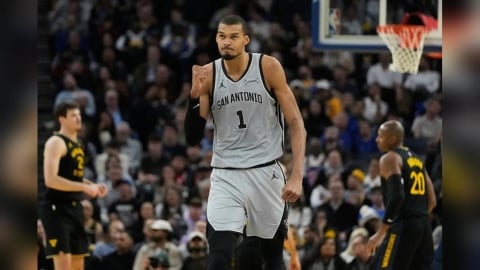 NBA(影)／「法國斑馬」溫班亞瑪太狂！上場「8分鐘」就寫超扯紀錄展現怪物效率