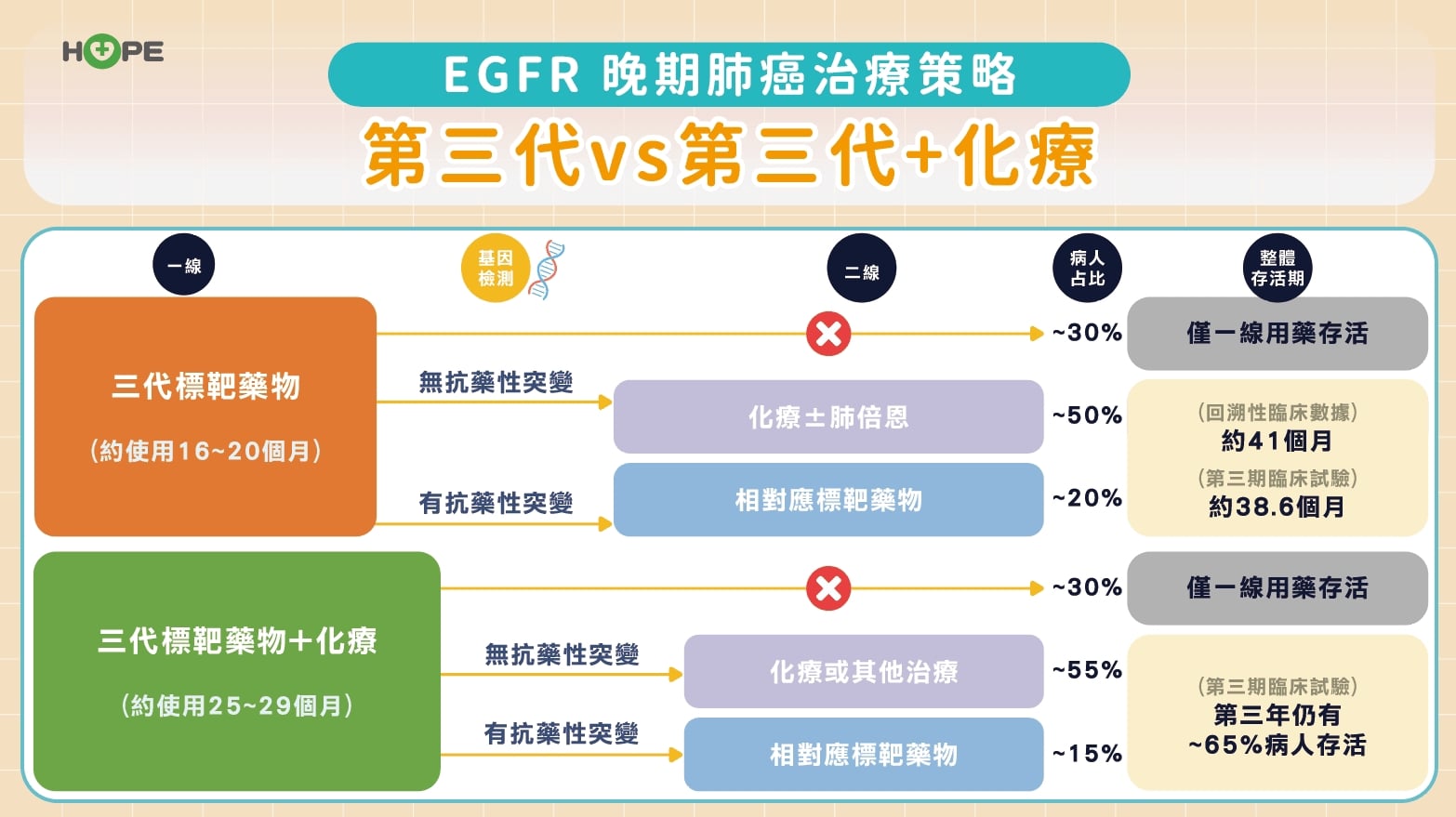 健保助攻晚期肺癌治療 第一線使用第三代標靶兼顧療效與生活品質
