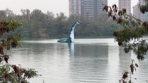 尼斯湖水怪出沒？　澄清湖驚見9公尺巨型水怪驚喜現