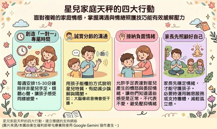 守護星兒家庭的天秤　「四大行動」助家長與手足走出孤獨