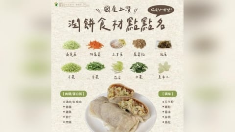 清明潤餅戰南北！農糧署點名國產食材 揭秘「北濕南甜」差異