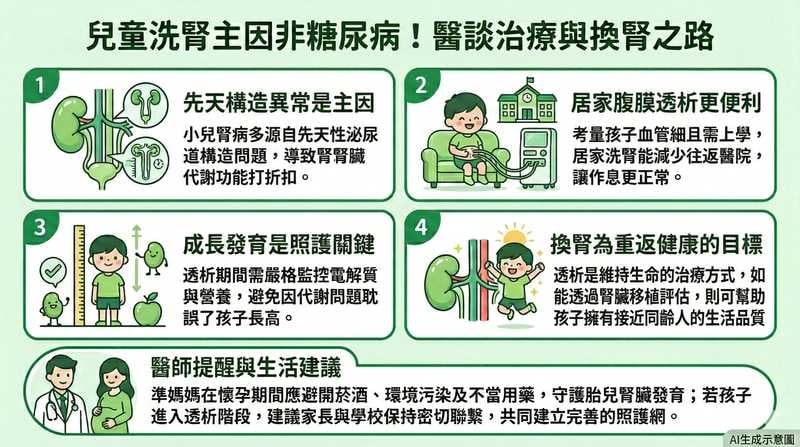 兒糖病3／兒童洗腎主因非糖尿病　醫談差異：最終治療方向多考慮換腎