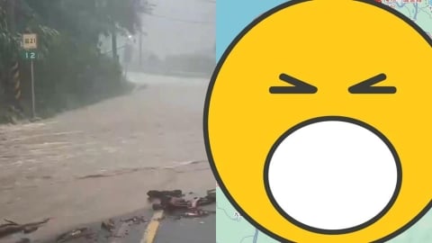 清明炸雨「馬路變汪洋」！苗栗驚見Google地圖「一片紅字淹水警報」他急警告1事