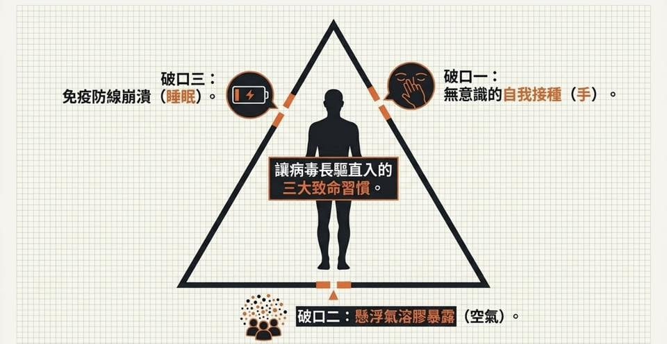 黃軒揭：你平均1小時摸臉20次，竟是B型流感入侵台灣的致命弱點！