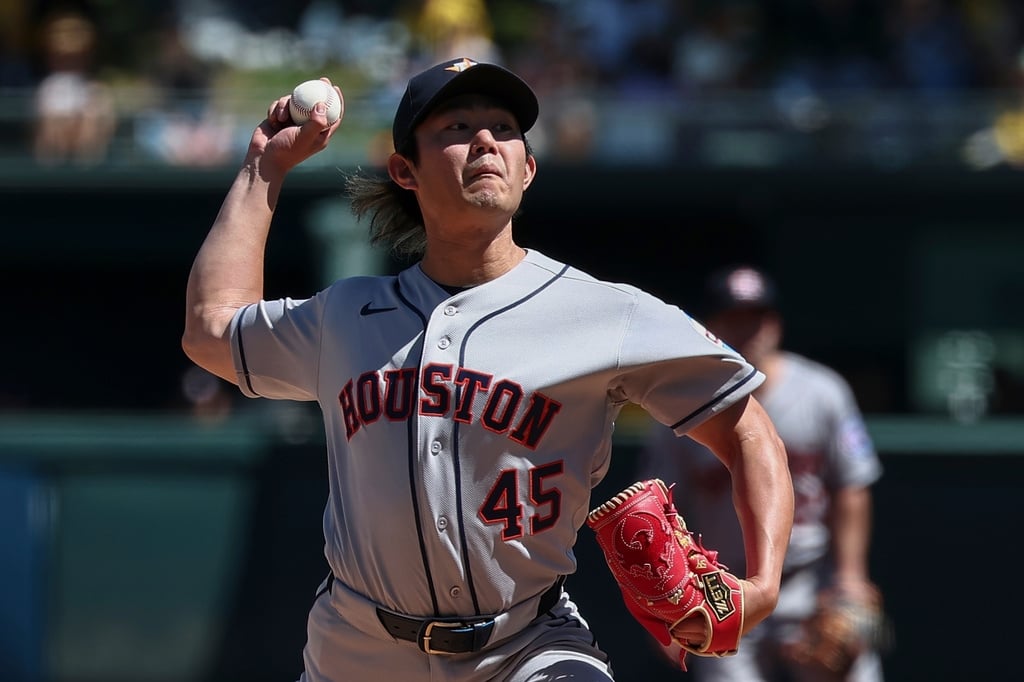 MLB(影)／今井達也獨門武器「反向滑球」發威！初嘗大聯盟首勝滋味