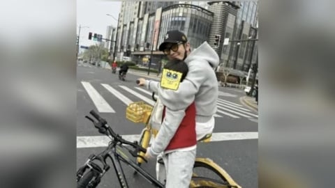 黃曉明帶9歲兒子街頭騎車違法！緊急刪文道歉主動報警受罰
