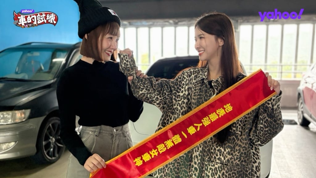 啦啦隊開車驚魂!禾羽「老司機」油門分不清 畇二上路曝慘況:嚕了一整條