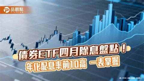 債券ETF四月除息排行　00842B年化配息率逾10%