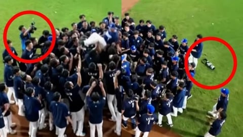 中職(影)/砲哥嚇傻:心都痛了!悍將攝影師為拍林哲瑄引退「連人帶機」慘摔