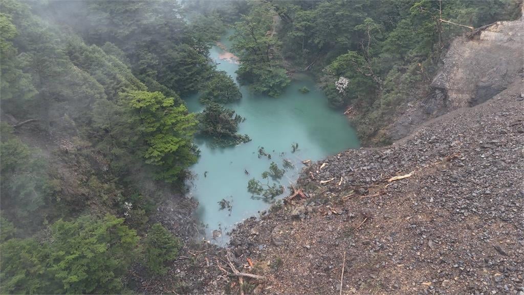 快新聞／連日大雨形成堰塞湖！林保署示警：勿進入南投合歡溪溪床