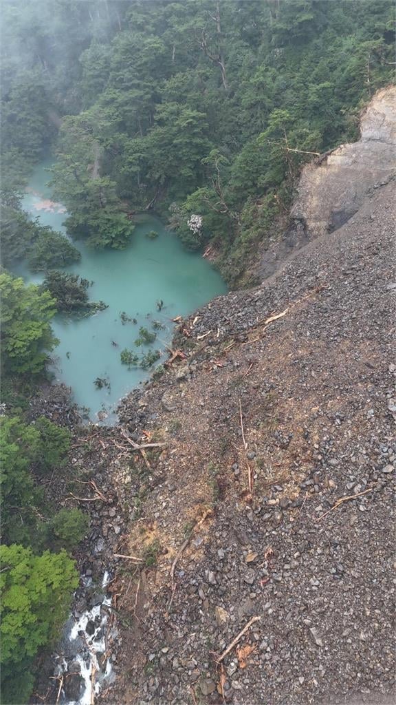 快新聞／連日大雨形成堰塞湖！林保署示警：勿進入南投合歡溪溪床