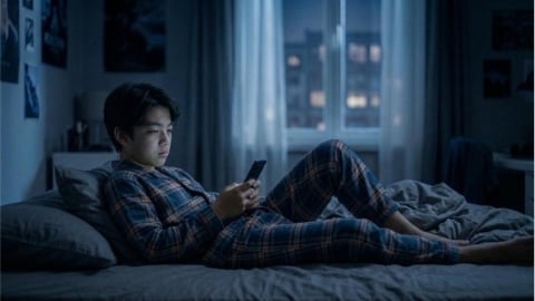 深夜滑手機的影響不容忽視：美國媒體 NPR 指出，藍光可能影響青少年的作息節律