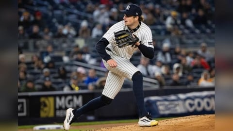 MLB(影)／施利特勒跨季連21局無失分破功！洋基8局下打出4分大局逆轉運動家