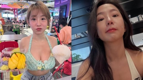 郭書瑤咖啡廳「胸前挖大U」解放身材！下秒「整尊芋圓放桌上」畫面曝光