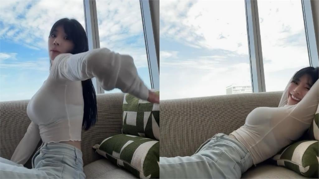 中職最正MC辣穿「白色透視上衣」性感熱舞！沙發上「11秒晃片」流出…