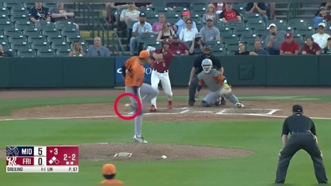 MiLB(影)／林維恩先發3.2局僅失1分展現壓制力！上演「背後攔球美技」登官網