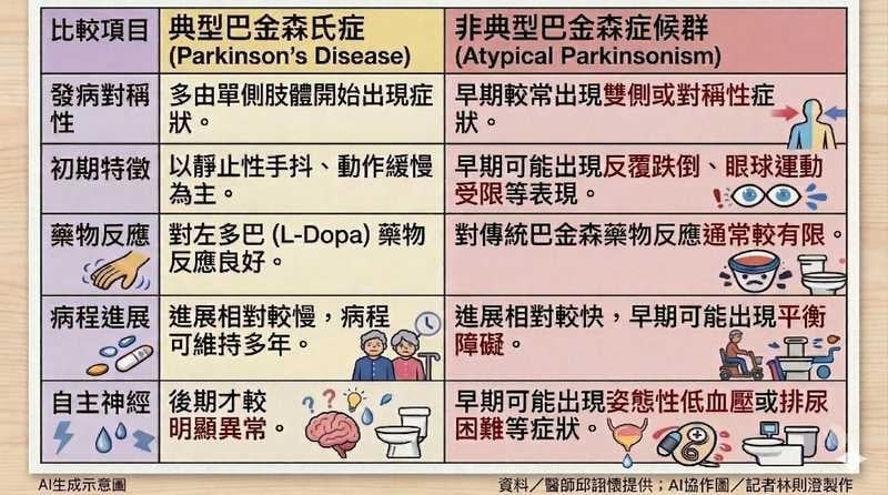 莫名跌倒不只是老化　醫提醒「非典型」巴金森早期辨識關鍵